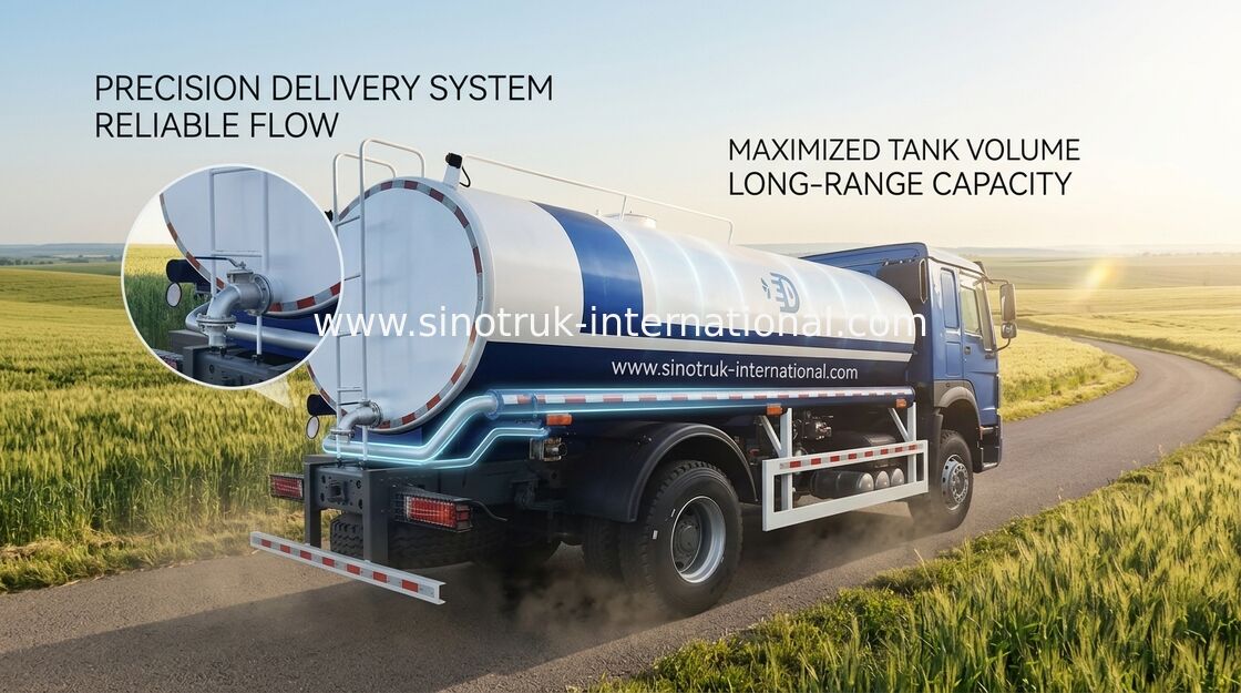 HOWO SINOTRUK 水タンク トラック 300HP トランク輸送