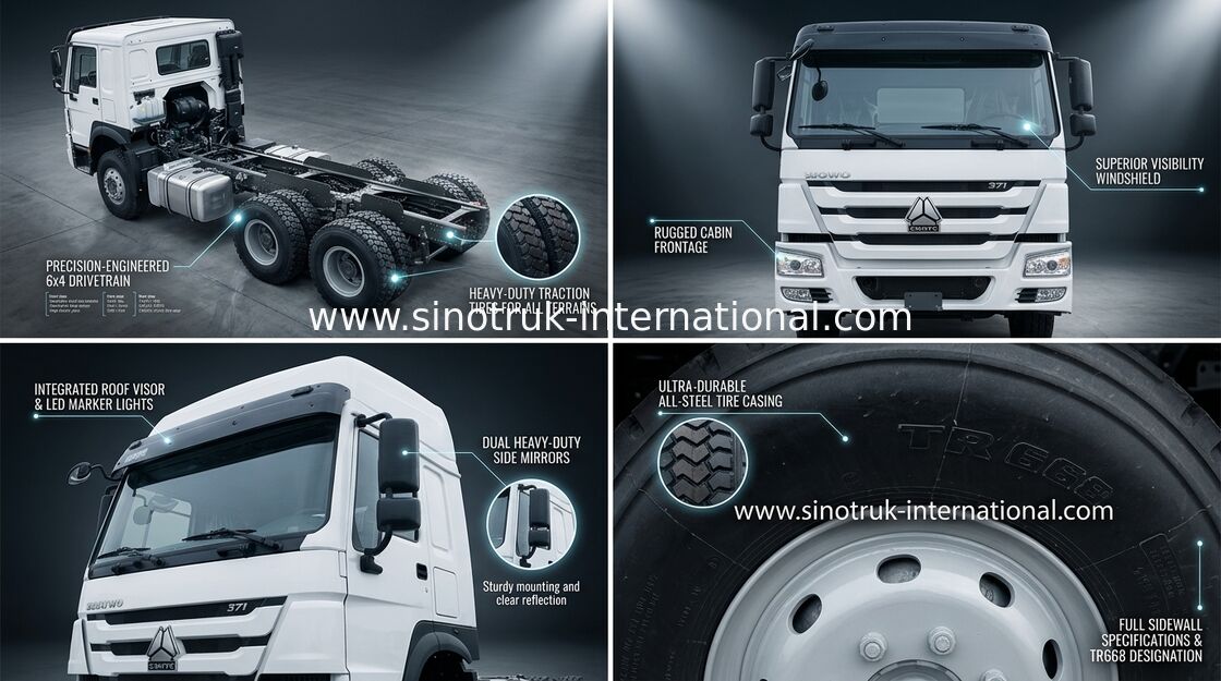 輸送のためのSINOTRUK HOWOの貨物トラックのユーロ2 LHD 6X4 336HP HW76の小屋