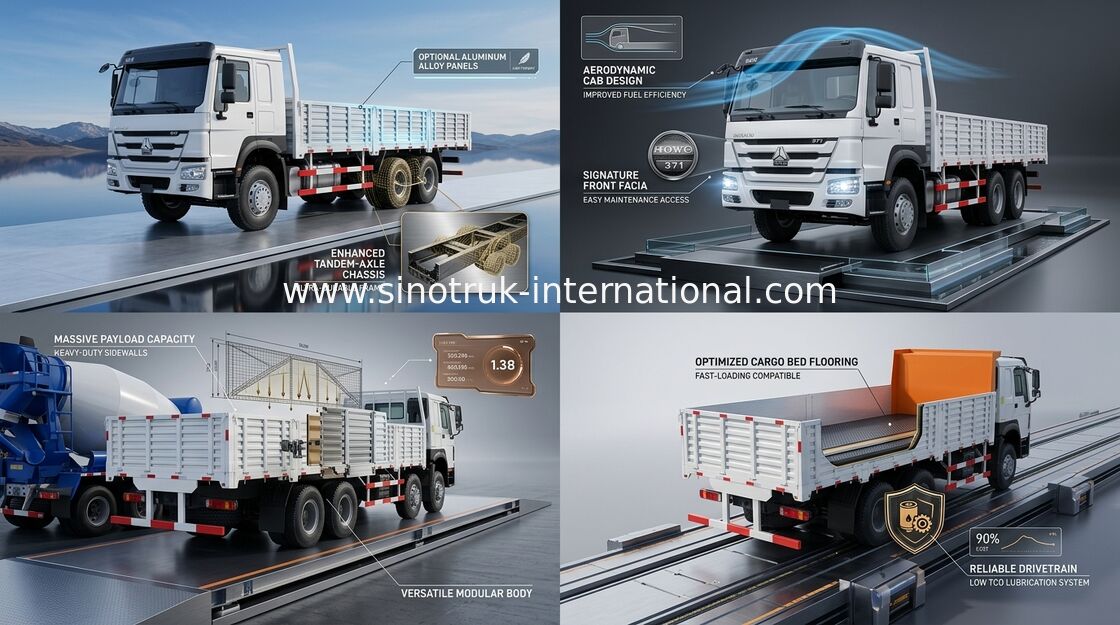 8X4 RHD の貨物トラック 30 - 60 トンのユーロ 2 記号論理学の企業のための 336HP 高い安全性