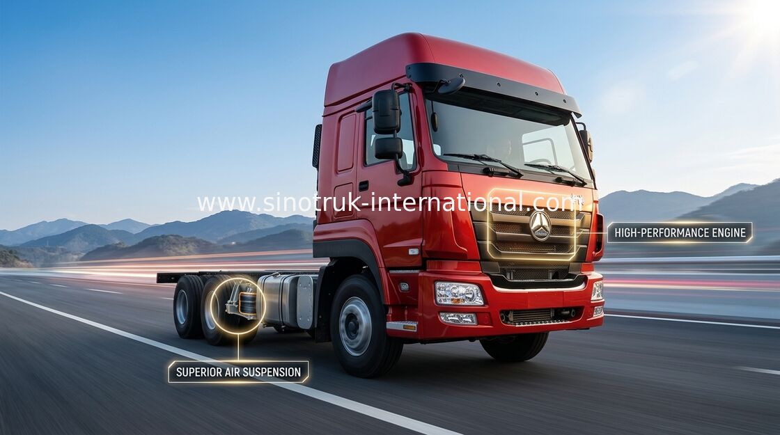 HP 頑丈な貨物トラック SINOTRUK 30-60 のトン 12 の車輪 LHD Euro2 336