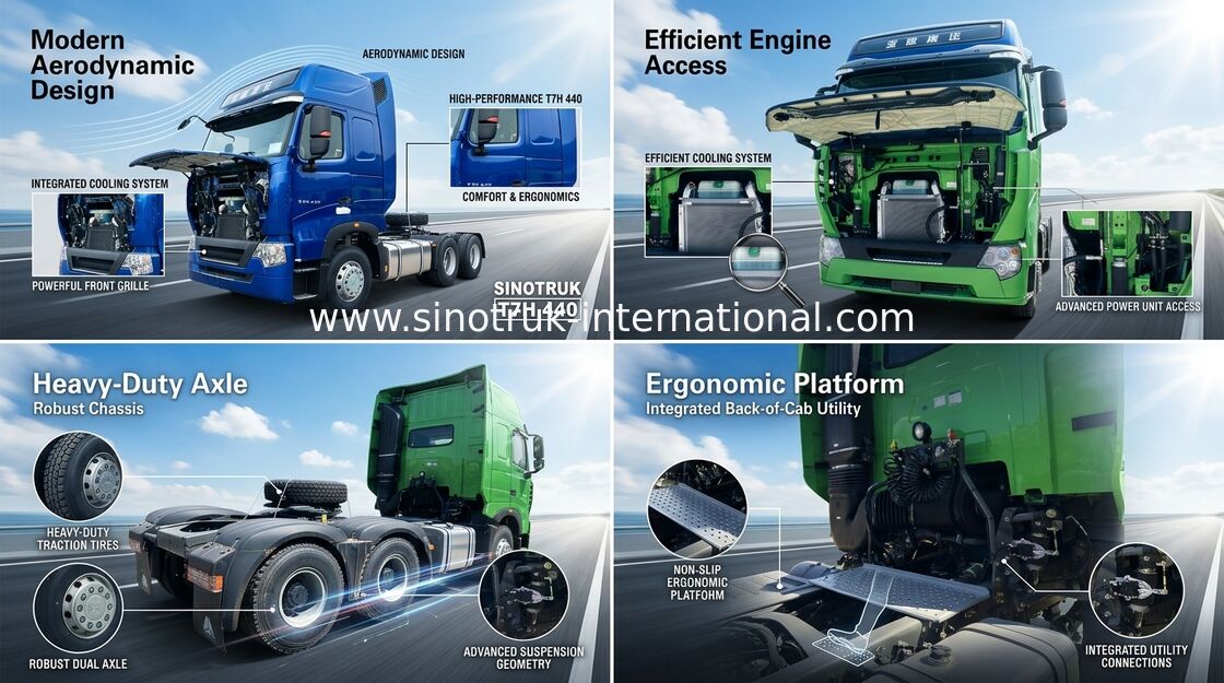 国際的なトラックのトラクターT7Hの人エンジン440 HPの索引車LHD 6X4のユーロ4