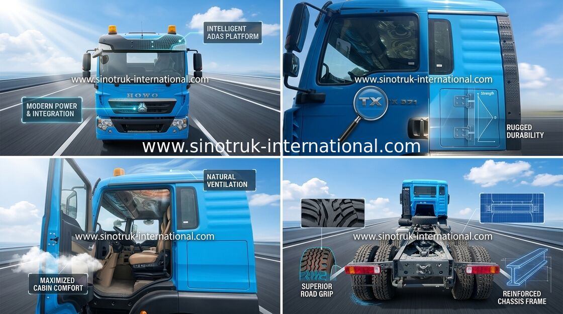 371HP SINOTRUK HOWO 6x4のトラクターのトラックLHDのタイプ