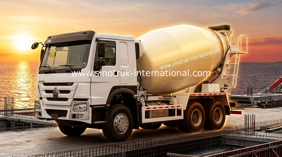 SINOTRUK HOWO LHD 6×4 10ホイール コンクリートミキサー トラック 高馬力 400HP