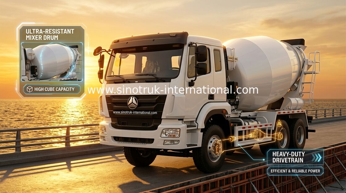 SINOTRUK HOHAN のトラックミキサ ポンプ トラック Euro2 290HP 6X4 ZZ5255GJBM3846B1