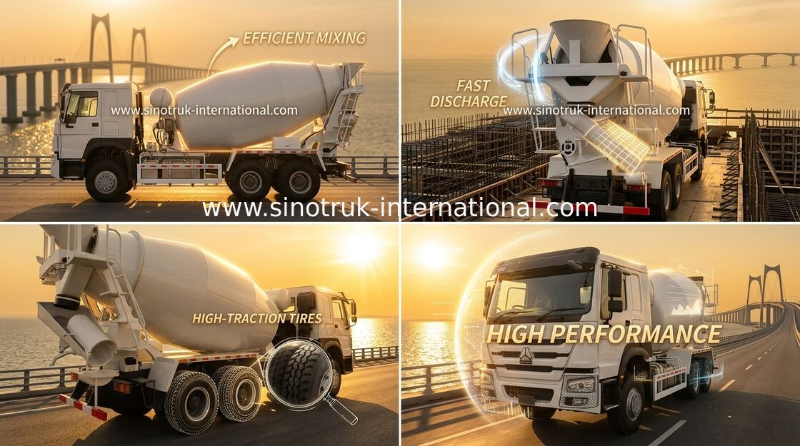 Sinotruk Howoのトラックミキサのトラック10-20CBM 6 x 4ユーロ2の340Hp構造
