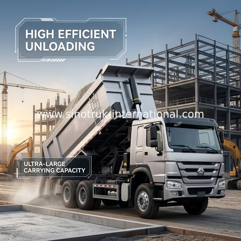 ターパートラック SINOTRUK HOWO 400HP 12ホイール LHD 40トン 30CBM ZZ3317V3567B1