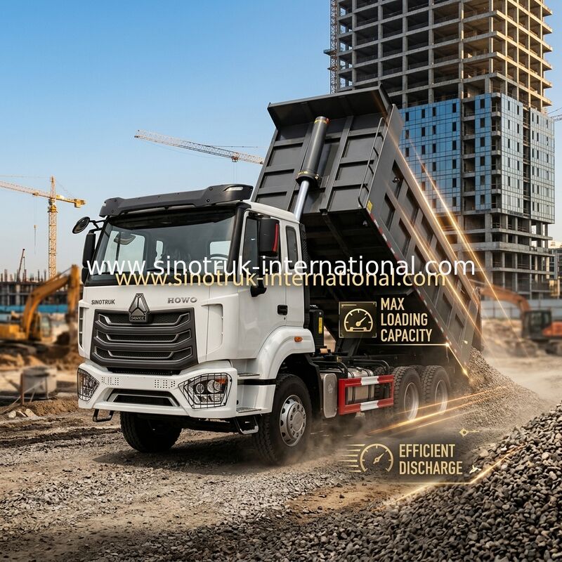 SINOTRUK HOHAN Howo ターパーダンプトラック シャーシ ウェイチャイ エンジン 6 × 4 LHD ZZ3257V384JB1 モデル