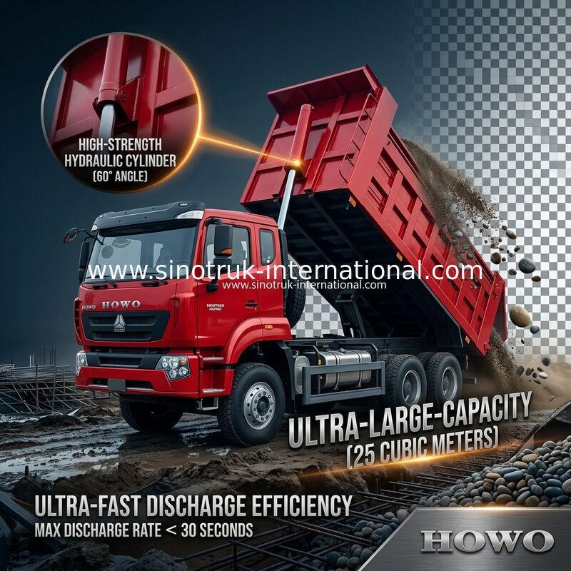 シノトルクホハン 新型ホウ 6X4 RHD 10輪 タンパウリン強化ハードバックドア