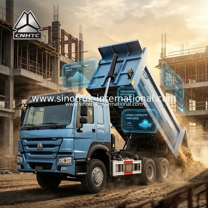 ブルー U-Through ダンパー (20CBM, 6×4, 380HP): 素早い物質排出のための顕著な利点