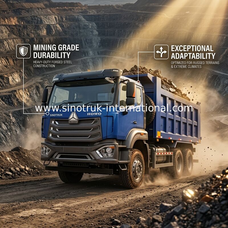 ターパートラック SINOTRUK HOHAN 371HP 10輪 LHD 40トン 20-30CBM ZZ3317N356JB1