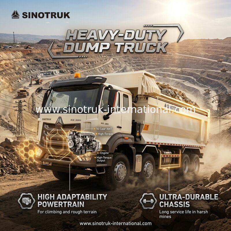 ZZ3317V386JB1R 高馬力 低燃費 380HP ホワイト U型 HOWO ティッパートラック