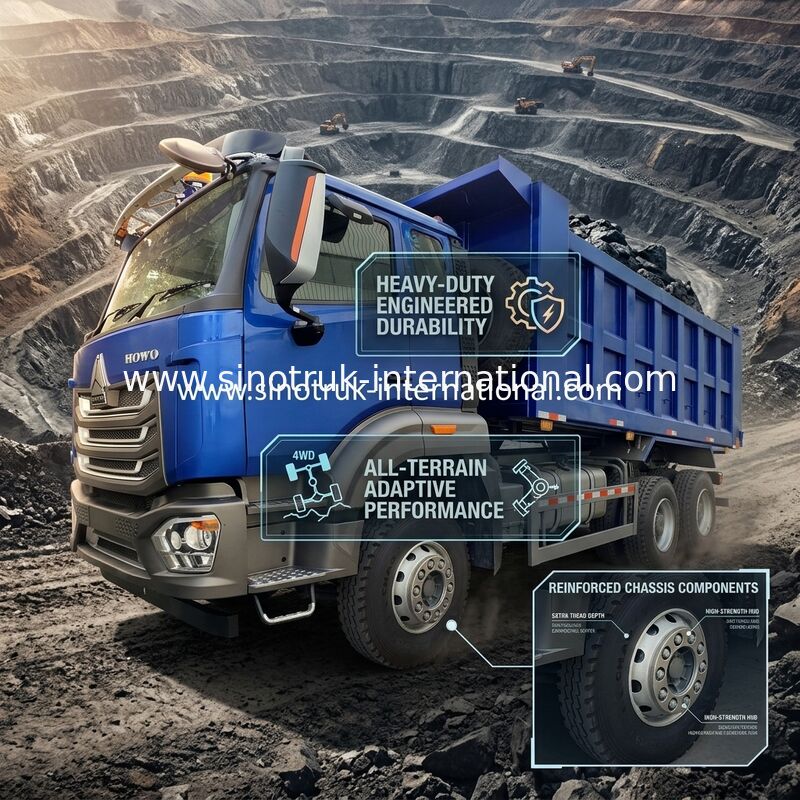 SINOTRUCK HOWO RHD 6×4 40トンの10輪のターパーダンプトラック
