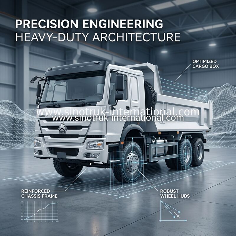 RHDを使用して鉱山のためのSINOTRUK HOWO 6x4 400HP Uのタイプ白いダンプ トラック