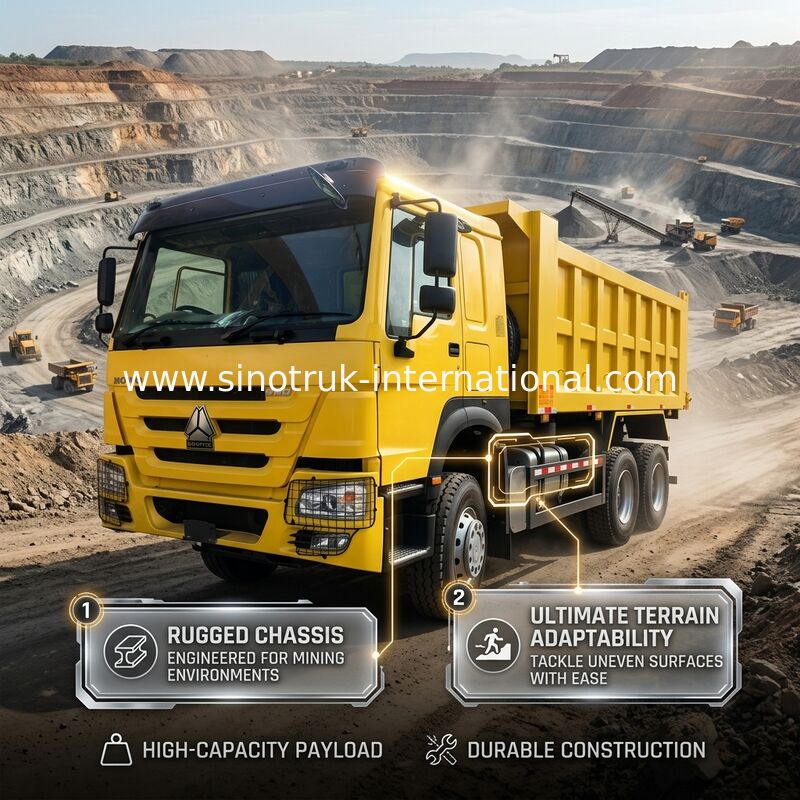 シノトルク ホウ・ティッパー・ダンプトラック ウェイチャイ 380HP 10輪 6 × 4 Rhd 20CBM