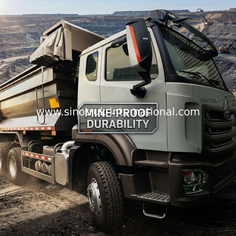 SINOTRUK HOWO LHD 6×4 10ホイール 40トンの採掘用 U型ダンプトラック