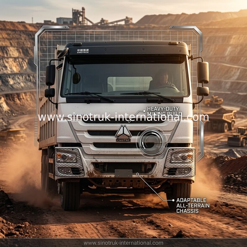 SINOTRUK HOWOのダンプカーのダンプ トラック6×4 400HP 20CBMの白LHD 10Wheels