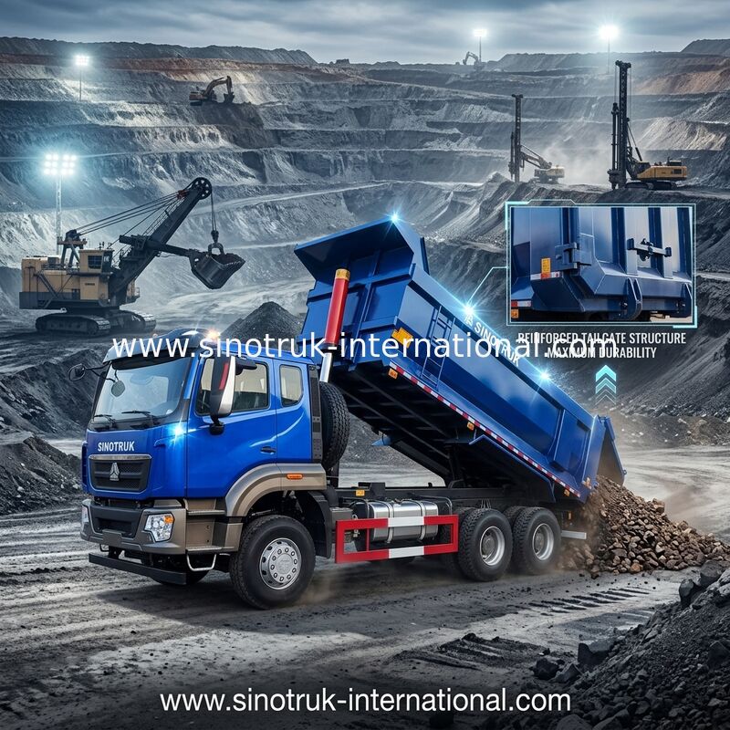 SINOTRUK HOWO ターパーダンプトラック 6 × 4 10 ホイール RHD 380HP U タイプ 1 警告ライト