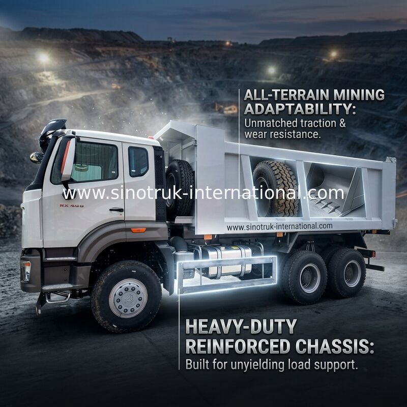 Sinotruk Howoのダンプカーのダンプ トラック新しいNX 10Wheels 400Hp 6の× 4鉱山