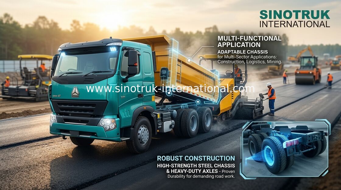 薄型のダンプカーのダンプ トラック頑丈な6x4 Sinotruk Howo 290HPは広く使用します