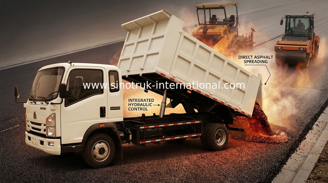 4×2 Rhdを使用して採鉱のためのトラック8トンのダンプのダンプカー116hp