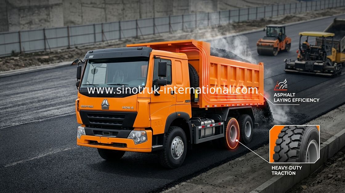 30 - 負荷の建築材のためのダンプ トラック40トンのSINOTRUKのLHD 371HP 6X4