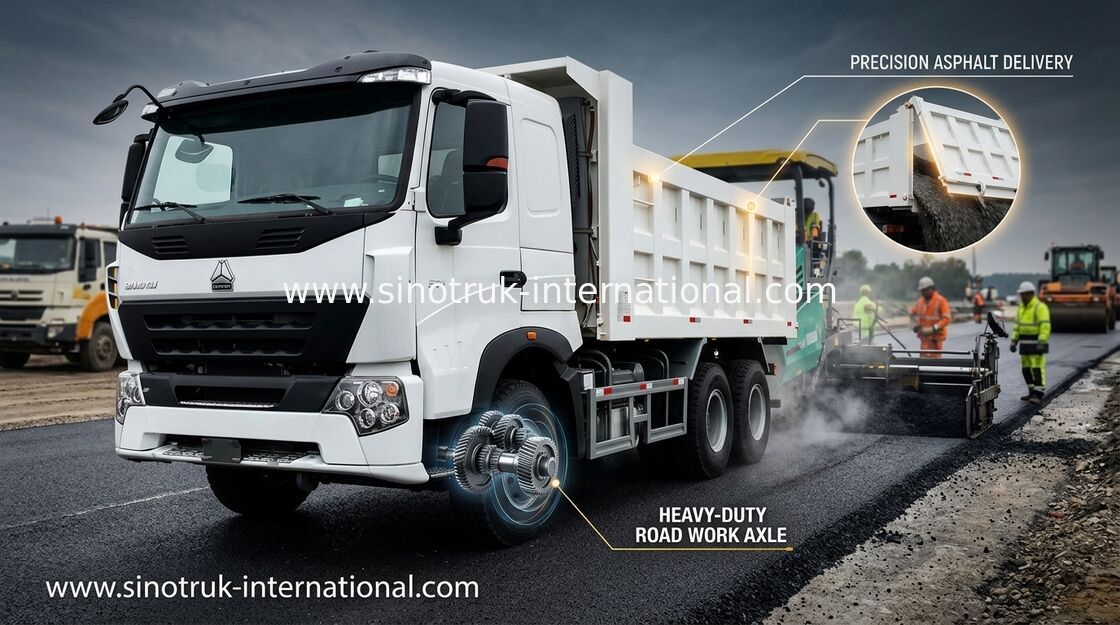 白い色のSinotruk Howoのダンプ トラックの高い燃料効率採鉱のための30 - 40トン