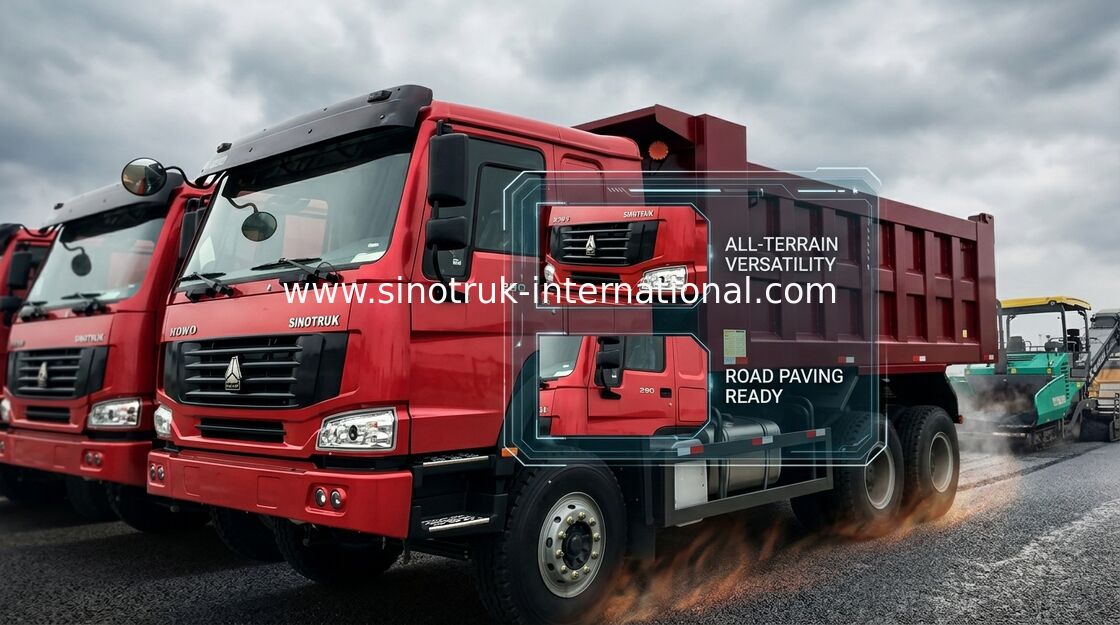 HOWOのダンプ トラック10は371HP LHD 10 -採鉱産業のための25 CBM 30 -を40tons動かします