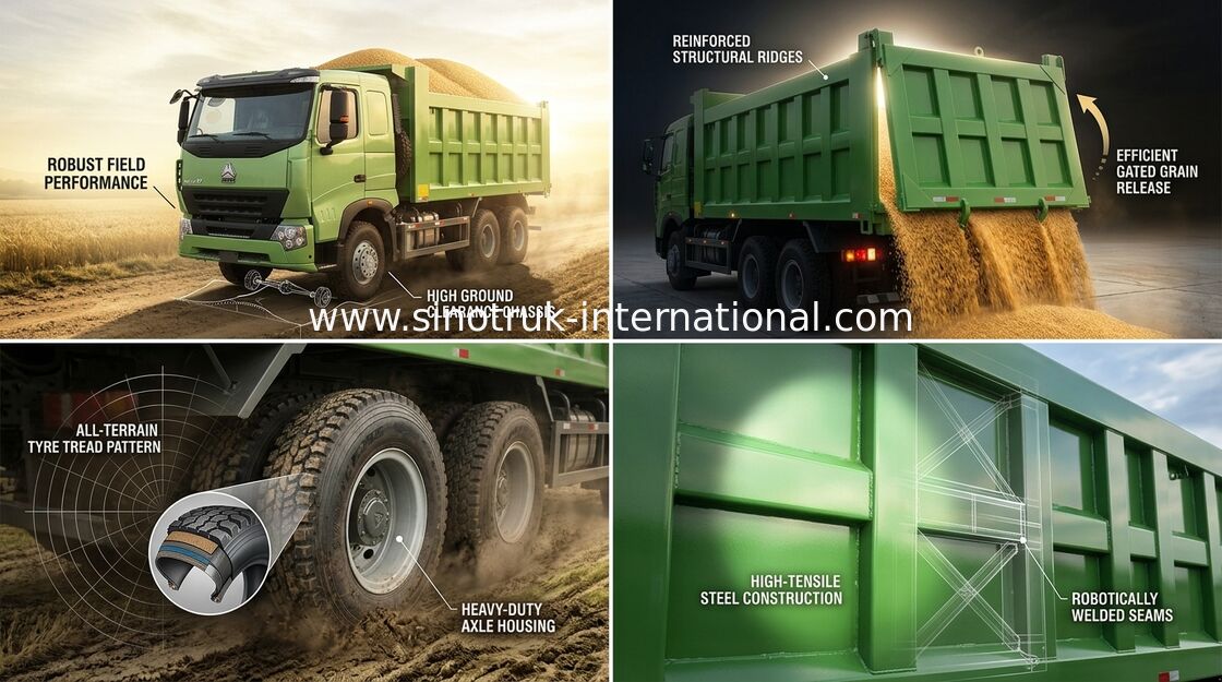 SINOTRUK HOWO A7のダンプカーのダンプ トラック25 - 30トンZZ3257N3847N1を採鉱するための10の車輪RHD