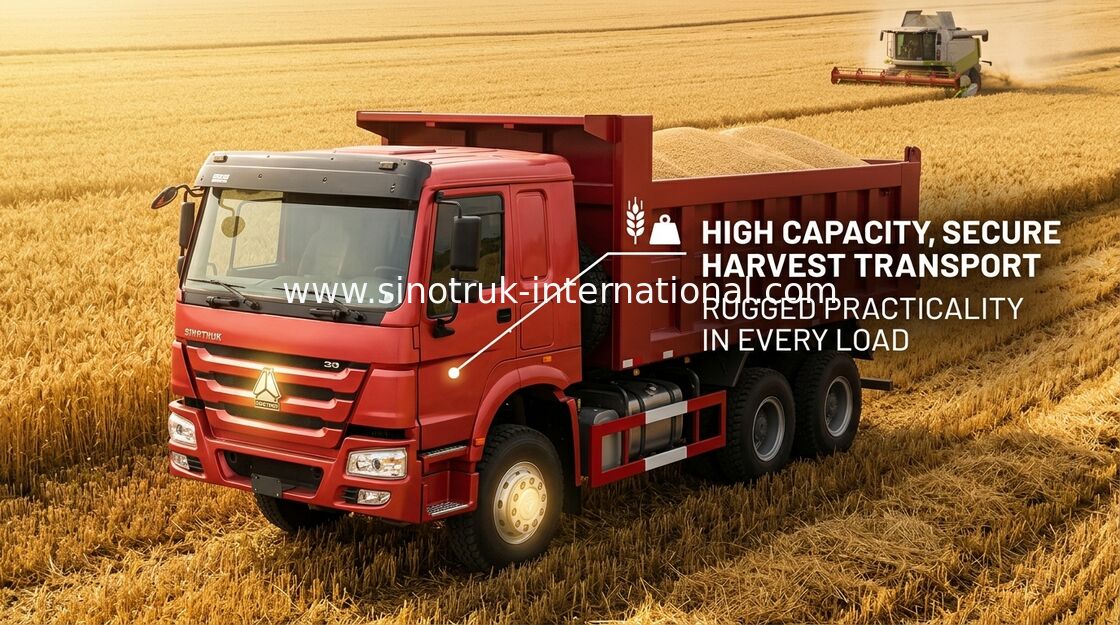 Sinotruk Howoのダンプ トラックLHD 371 HP 25 -重いダンプ トラック40トンのユーロ2の