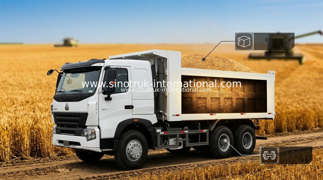 SINOTRUK HOWO のダンプカーの商業ダンプ トラック A7 構造のための 30 - 40 トン