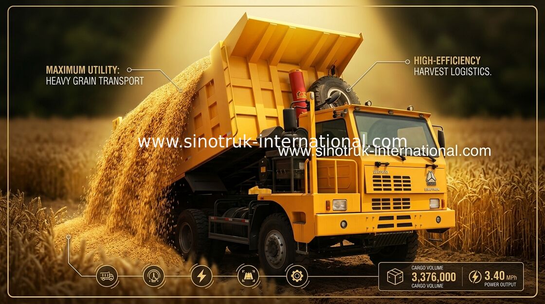 6X4 LHD 鉱山のダンプカーのダンプ トラック 371HP 採鉱産業のための SINOTRUK 70 トンの HOWO