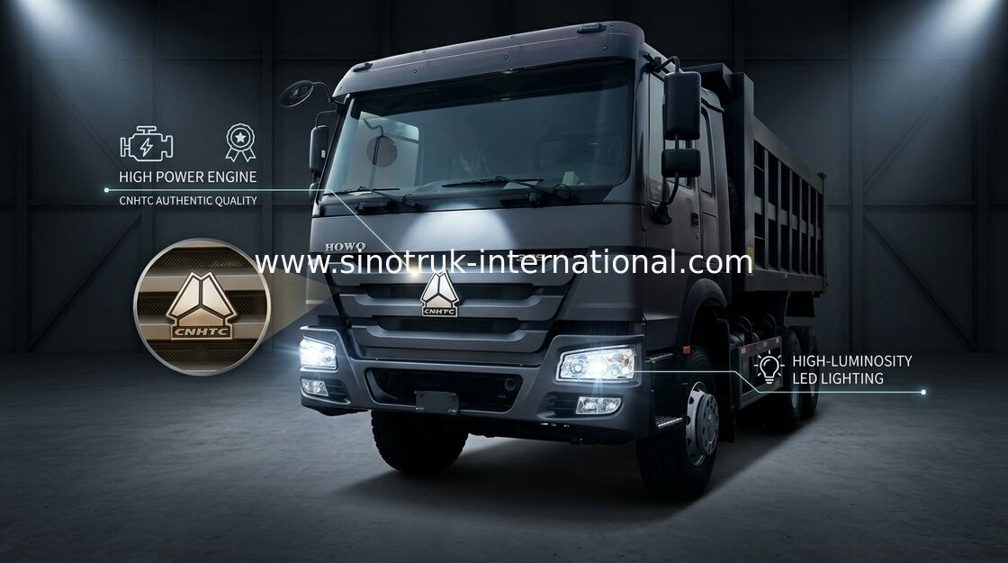 自動Sinotruk Howoのダンプ トラック、コマーシャル10の荷車引きのダンプ トラック