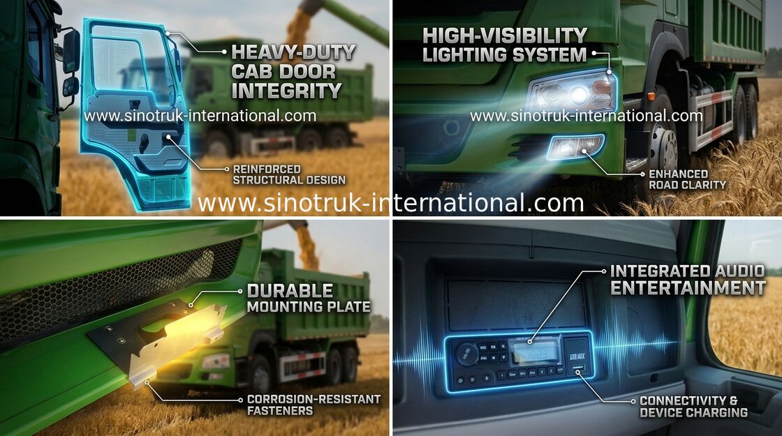 地方自治体の管理のSinotruk Howoのダンプ トラックLHD 6X4のドライブの種類白/赤