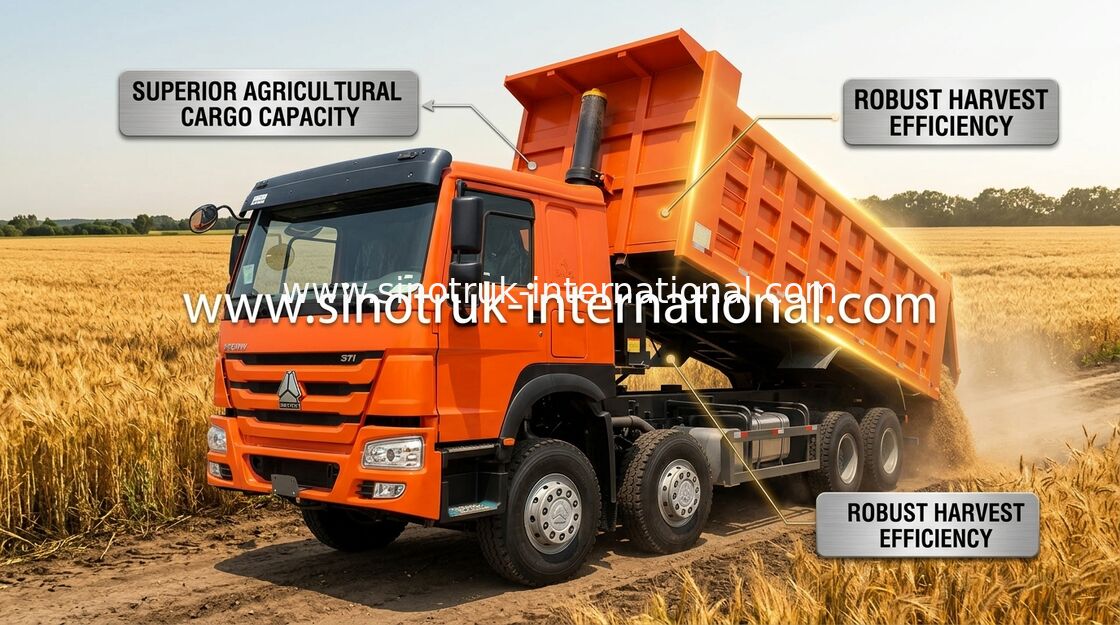 ダンプカー トラックSINOTRUK HOWO 371HP 12は31トンのLHDを20-30CBM ZZ3317N3567W動かします