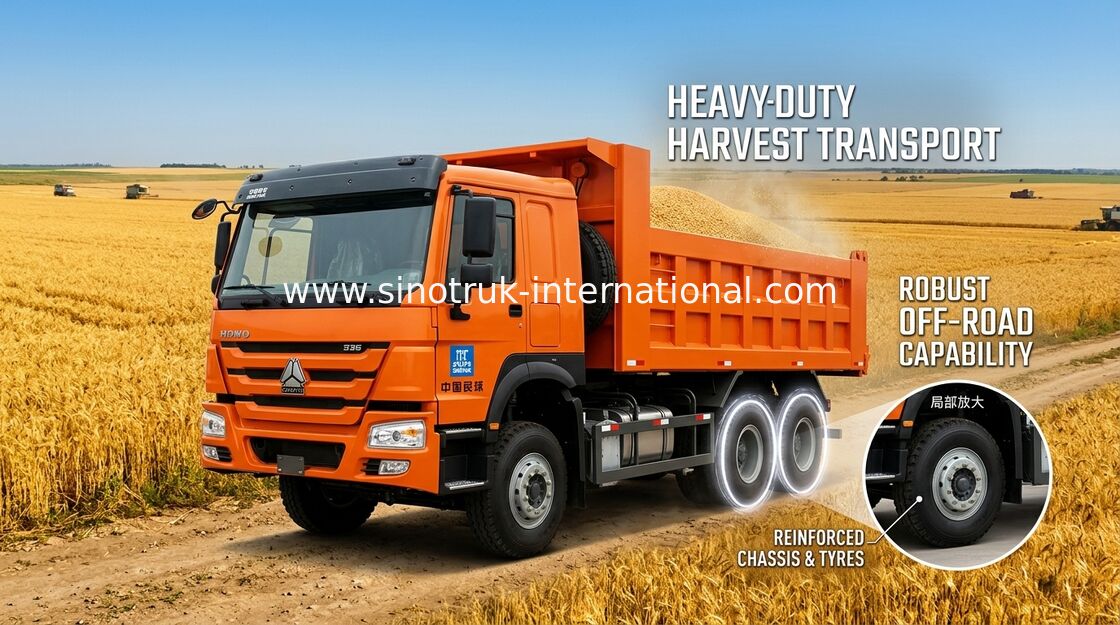 371HP 10 荷車引きのダンプ トラック容量 30 - 40 T 低い燃料消費料量 75 の Km/H の
