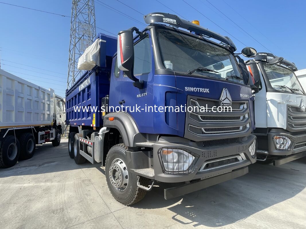 HOWO-NX ダンプ トラック、371HP SINOTRUK エンジン、電気防水シート、頑丈なマンガン鋼製カーゴ ボックスを搭載
