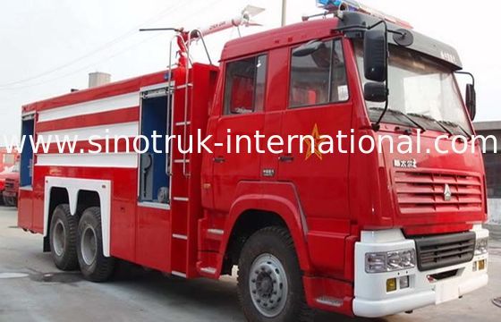 15CBM LHD 290HP Fire Fighting Truck , SINOTRUK HOWO Tanker Fire Truck
