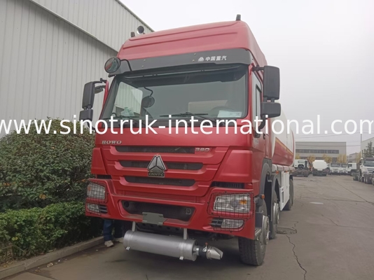 SINOTRUK HOWO レッド オイル タンク トラック 400HP 8×4 12 輪 高容量
