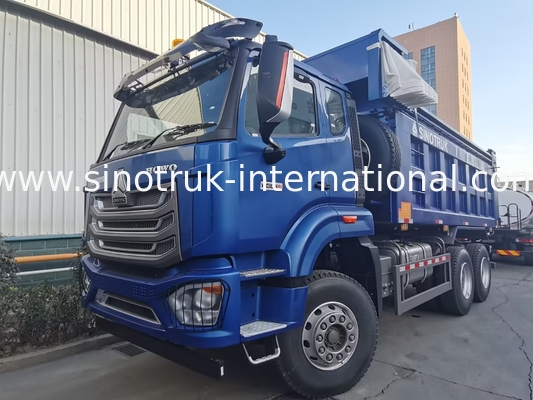 SINOTRUK HOHAN NEW HOWO 30 - 40 トン RHD 10 ホイール 建設用タール 青 高効率の上げ卸し