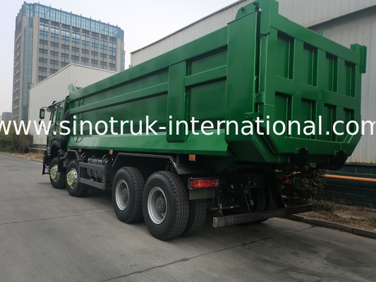 SINOTRUK HOWO 400HP 8X4 ダンプトラック 土木工事 旧型フロントフェイス ゴーストフェイスキャブ ミリタリーバンパー U字型コンテナ