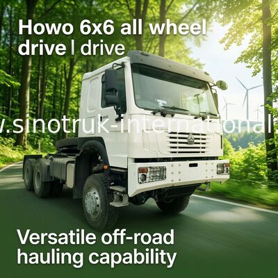 シノトルク ホウ トラクター トラック Rhd 四輪駆動 6 × 6 ウェイチャイ 400HP ホワイト