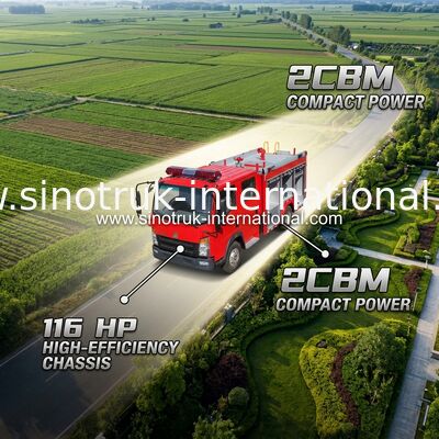 2CBM 4X2 116HP 消防車 農業用消防車 景観整備用トラック