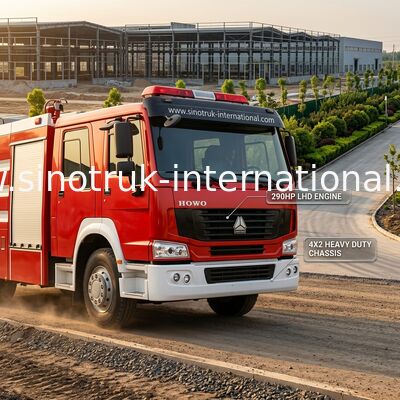 振りかけることのための 4X2 LHD の消火活動のトラック SINOTRUK HOWO 10CBM 290HP