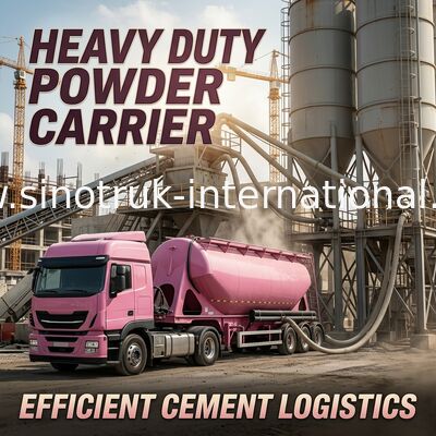 物質的なバルク タンクローリー SINOTRUK HOWO 371HP 8X4 RHD 36-45CBM ZZ1317N4667W を粉にして下さい