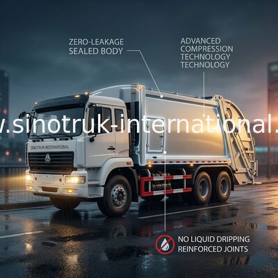 キャリッジ取り外し可能なゴミ収集のトラック SINOTRUK の金王子 20-25CBM 6X4