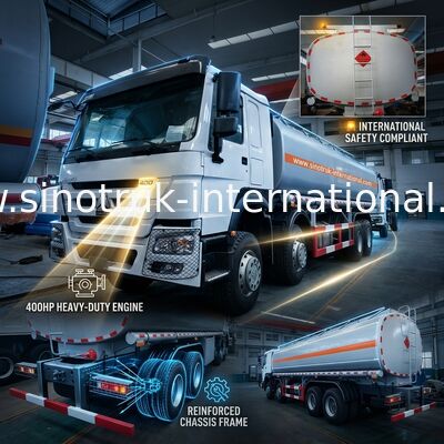 高性能のオイル タンクのトラック8X4 LHD Euro2 400HP 31000KG