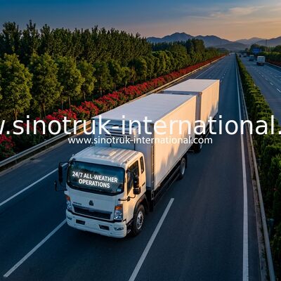 SINOTRUK HOWO 4×2 5-10のトンの冷蔵トラック140HP RHD