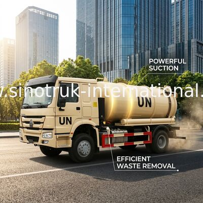 SINOTRUK HOWOの下水の吸引のトラック10000L LHD 4X2の廃液のトラック