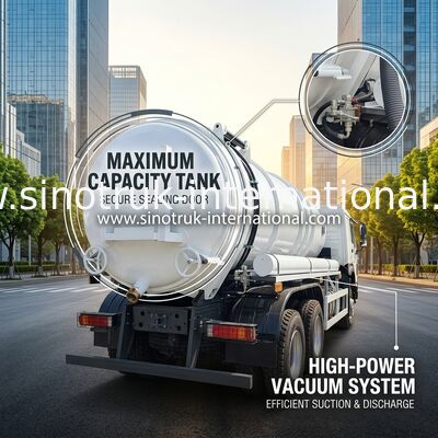 HOWO 6*4 16CBM 380HP 汚水清掃車 高出力性能が効率的な多機能清掃ソリューションを実現