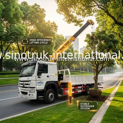4X2 LHD トラックによって取付けられる望遠鏡ブーム クレーン橋工学のための 5 トン